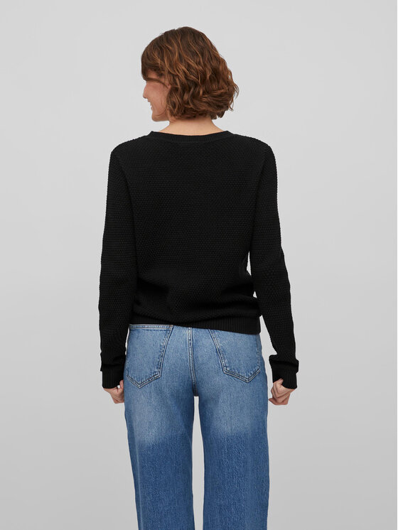 Vila Vila Pullover Dalo 14082767 Schwarz Regular Fit