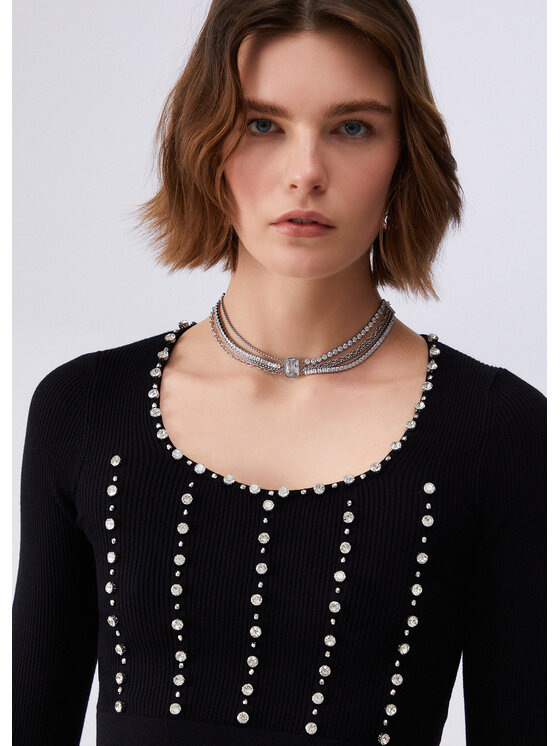 Liu Jo Liu Jo Maglione PA6021MS99EC3912 Nero Slim Fit