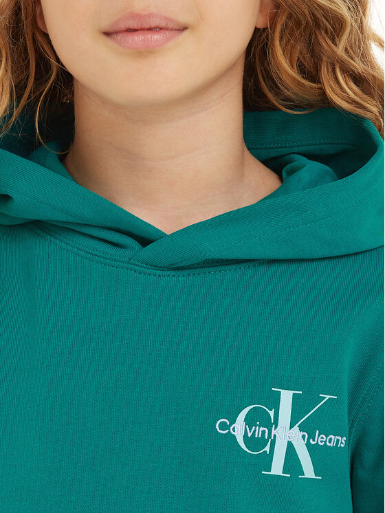 Calvin Klein Jeans Calvin Klein Jeans Felpa Small Monogram IU0IU00266 Verde Regular Fit