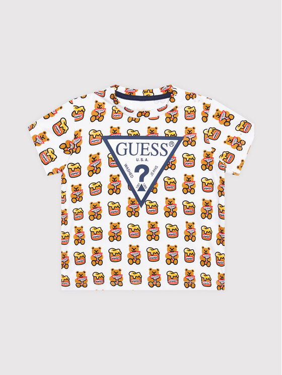 Guess T-krekls H1YT00 K6YW1 Balts Regular Fit