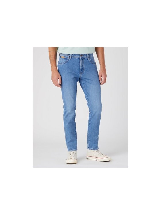 Wrangler Wrangler Jeansy TEXAS SLIM Niebieski Slim Fit