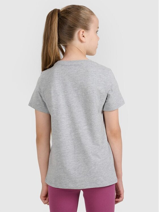 4F 4F Tričko 4FJWMM00TTSHF2332-25M Sivá Regular Fit