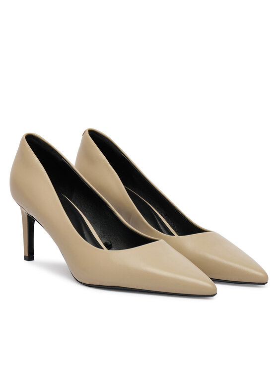 Calvin Klein Calvin Klein Szpilki Ess Stiletto 70 HW0HW02607 Beżowy