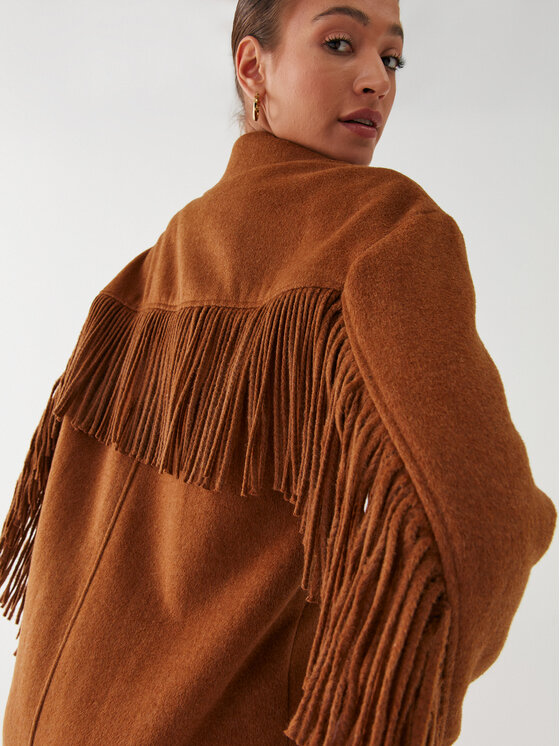 Guess Guess Вовняне пальто Martine W2BL51 WEWU0 Коричневий Relaxed Fit