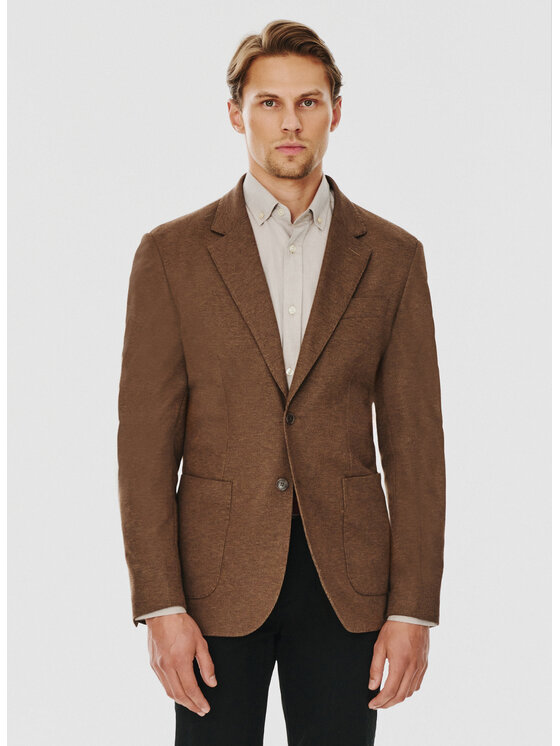 Pako Lorente Pako Lorente Marynarka P24WF-3X-010 Brązowy Slim Fit