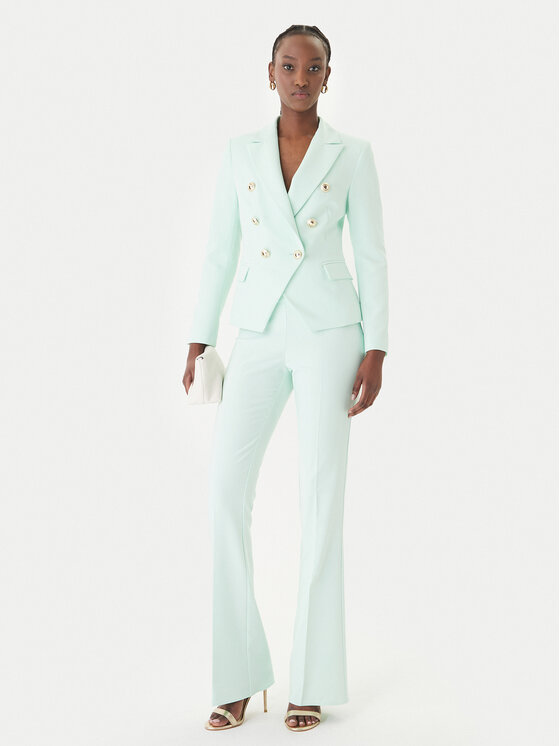 Rinascimento Rinascimento Szövet nadrág CFC0127876003 Zöld Slim Fit