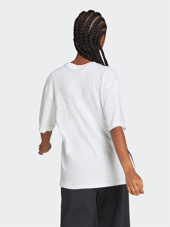 adidas adidas T-Shirt Essentials Big Logo Boyfriend T-Shirt HR4930 Weiß Loose Fit