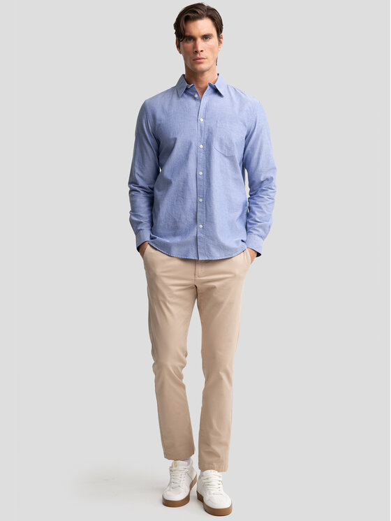 BIG STAR BIG STAR Koszula TRIXI Niebieski Basic Fit
