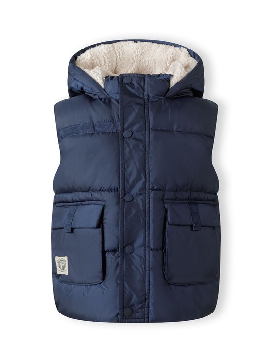 minoti minoti Kamizelka 27GILET3 Granatowy Regular Fit