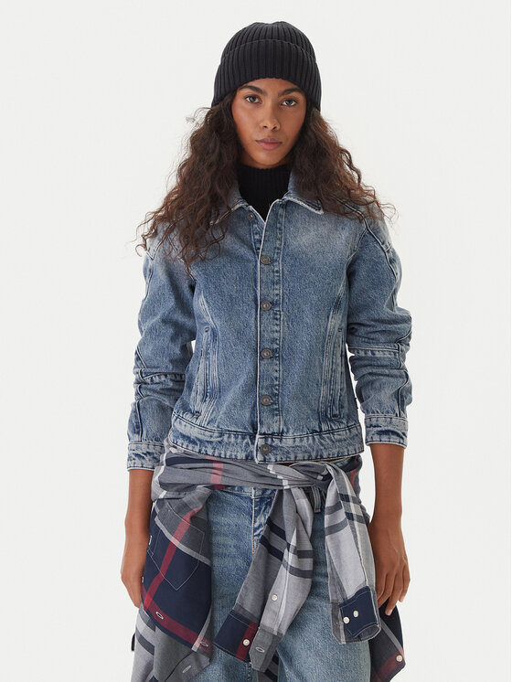 G-Star Raw G-Star Raw Farmer kabát Kitoh 3D D26776 E207 Kék Regular Fit
