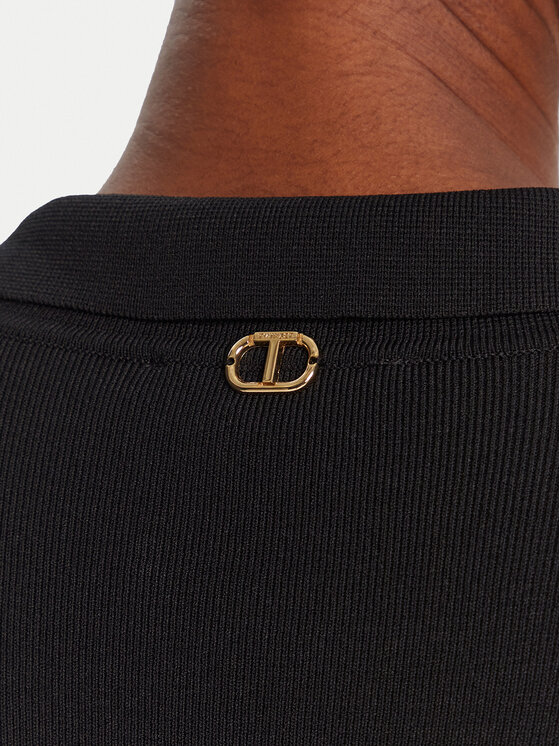 TWINSET TWINSET Φόρεμα υφασμάτινο 252TP3110 Μαύρο Regular Fit