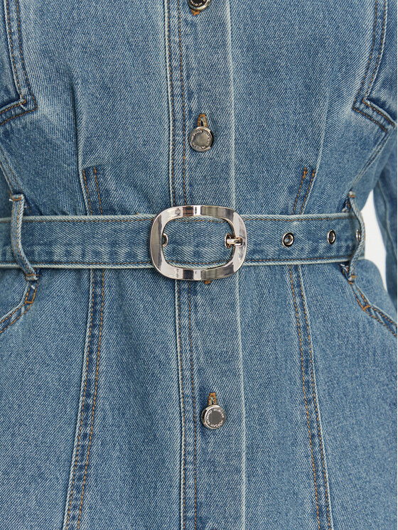 Morgan Morgan Sukienka jeansowa 251-RICOLI Szary Regular Fit