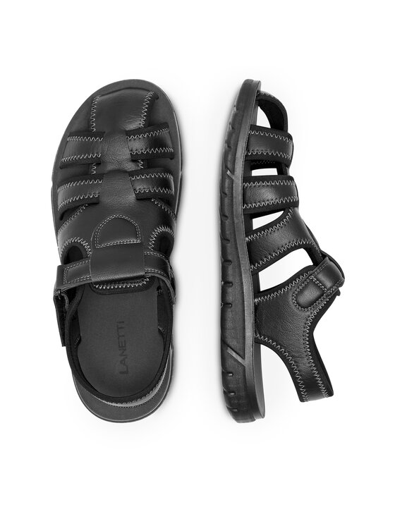 Lanetti Lanetti Sandały MSS20514-13 Czarny