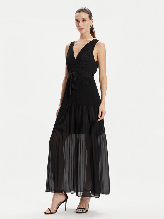 Dixie Dixie Rochie de seară A319J045 Negru Regular Fit