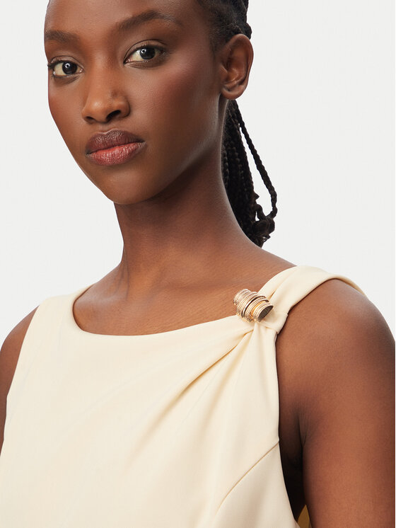 Rinascimento Rinascimento Abendkleid CFC0020281002 Beige Slim Fit