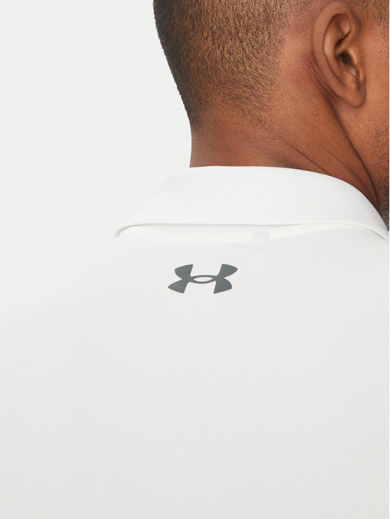 Under Armour Under Armour Тениска с яка и копчета Matchplay 1377374 Бял Regular Fit