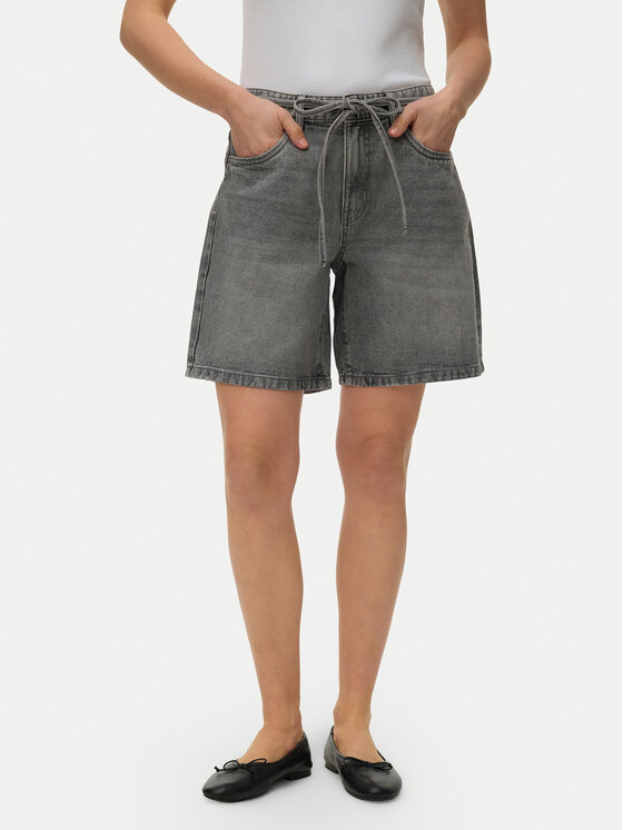 Vero Moda Vero Moda Džínsové šortky Wien 10341837 Sivá Relaxed Fit