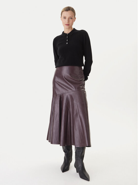 KAOS KAOS Kampsun RI1KT019 Must Regular Fit