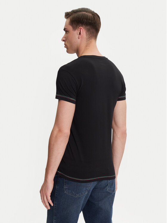 Aeronautica Militare Aeronautica Militare T-shirt AM1UTI004 Crna Regular Fit