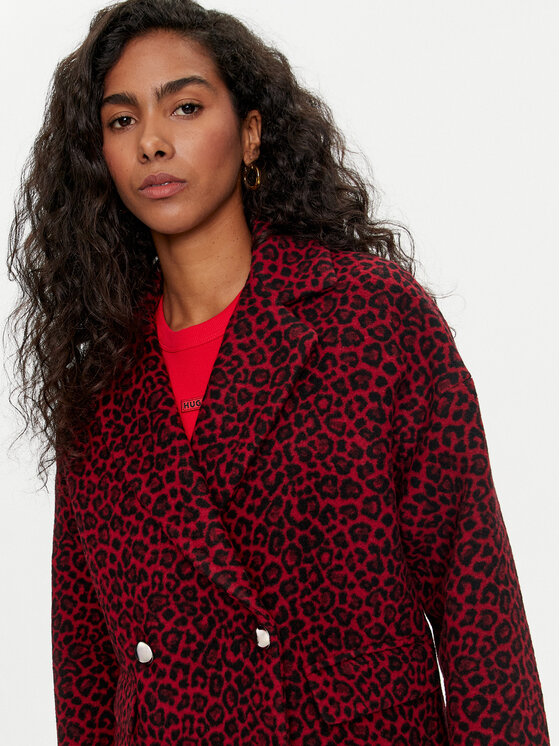 Liu Jo Liu Jo Wollmantel W69174 T4074 Dunkelrot Regular Fit