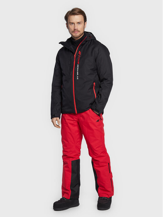 4F 4F Skihose H4Z22-SPMN006 Rot Regular Fit