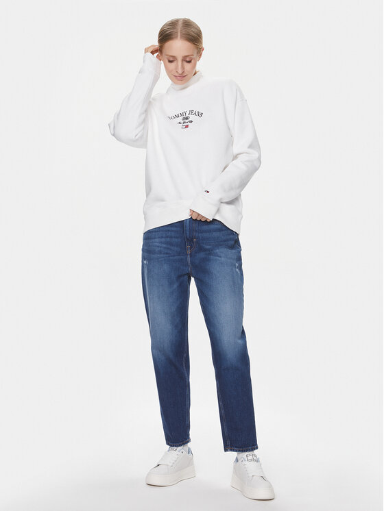 Tommy Jeans Tommy Jeans Džemperis Lux Ath DW0DW16413 Balta Relaxed Fit