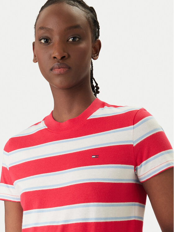 Tommy Jeans Tommy Jeans T-Shirt DW0DW21834 Červená Regular Fit