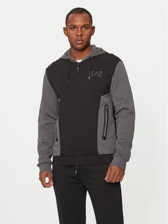 EA7 Emporio Armani EA7 Emporio Armani Džemperis 6DPM34 PJVTZ 1200 Juoda Regular Fit