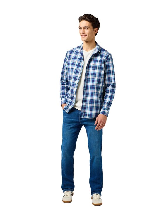 Wrangler Wrangler Koszula 112362767 Niebieski Regular Fit