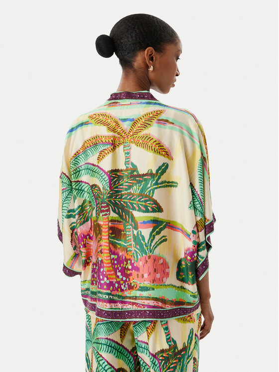 LOLA CASADEMUNT LOLA CASADEMUNT Kimono LS2602007 Spalvota Regular Fit