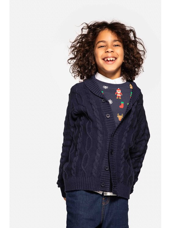 Coccodrillo Coccodrillo Sweter ZC3172204BSB-015 Granatowy Regular Fit