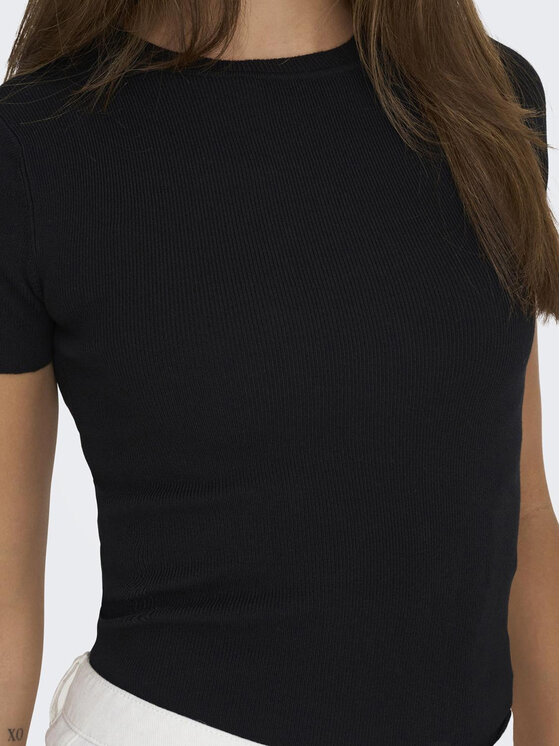 JDY JDY Tričko Cirkeline 15307860 Čierna Slim Fit