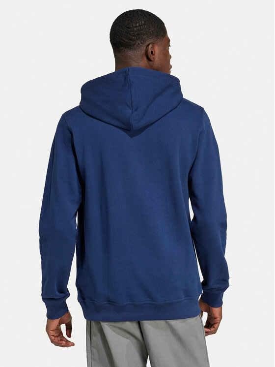adidas Felpa Trefoil Essentials IX7668 Blu scuro Regular Fit Modivo