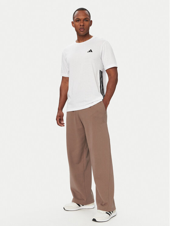 adidas adidas Koszulka techniczna Workout Essentials FEELREADY 3-Stripes KD0606 Biały Regular Fit