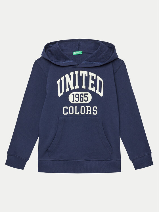 United Colors Of Benetton Mikina 3J68C203N Tmavomodrá Regular Fit