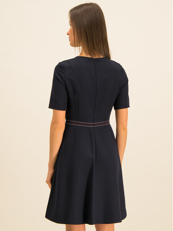 Tommy Hilfiger Robe de jour Angela WW0WW26623 Bleu marine Slim Fit Modivo
