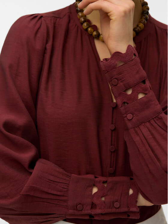 Vero Moda Vero Moda Camicia Irina 10338396 Bordeaux Regular Fit
