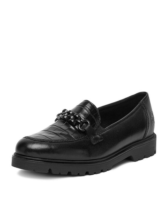 Rieker Rieker Loafersy 45561-01 Czarny