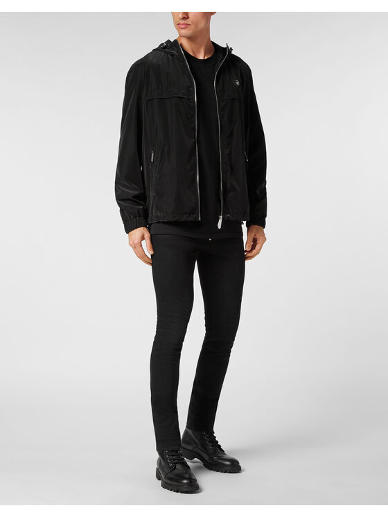 PHILIPP PLEIN PHILIPP PLEIN Vetrovka 9789 Čierna Regular Fit