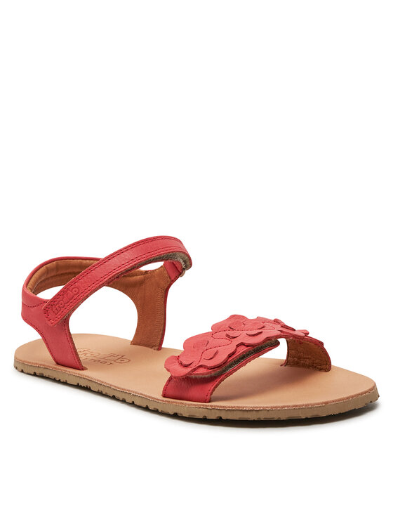 Froddo Froddo Sandály Barefoot Flexy Flowers G3150265 D Červená