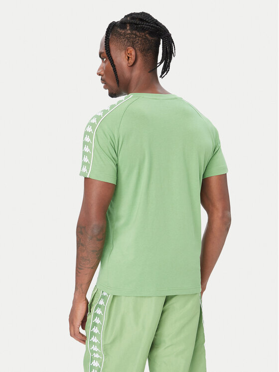 Kappa Kappa T-Shirt Banda Coen 303UV10 Πράσινο Slim Fit