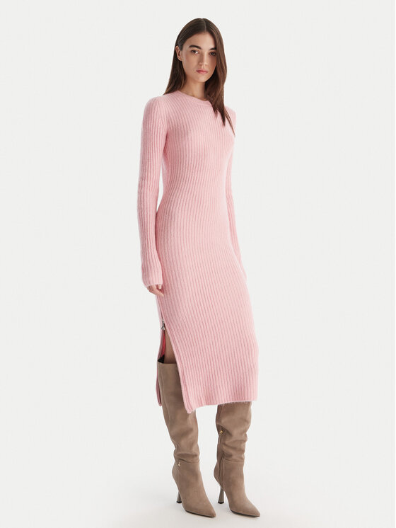 Patrizia Pepe Patrizia Pepe Rochie tricotată 2A2996 K294 Roz Regular Fit
