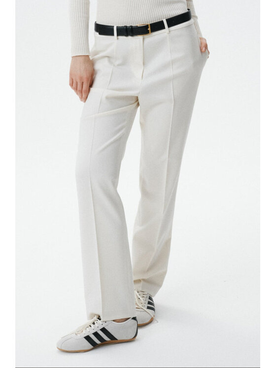 MARI PRETI MARI PRETI Pantalone da abito Serene Bianco Regular Fit
