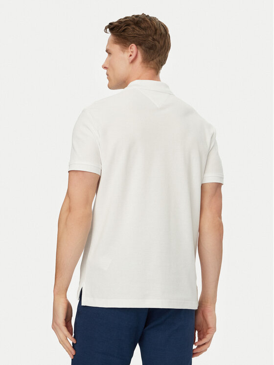 Tommy Hilfiger Tommy Hilfiger Polo särk MW0MW43046 Valge Regular Fit
