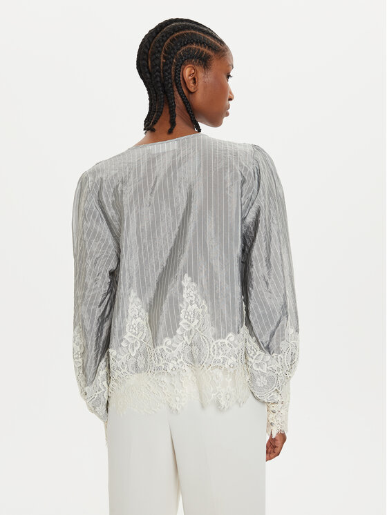 Karen by Simonsen Karen by Simonsen Bluse Pam 10105035 Grau Loose Fit