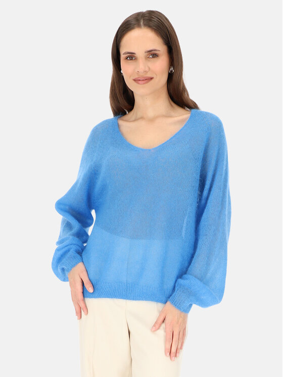 L’AF L’AF Sweter Rey Niebieski Reglan Fit