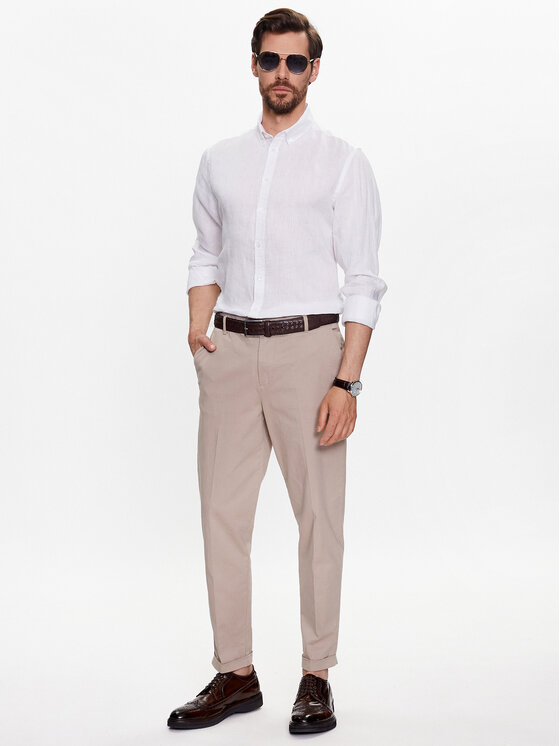Casual Friday Casual Friday Koszula 20504348 Biały Regular Fit