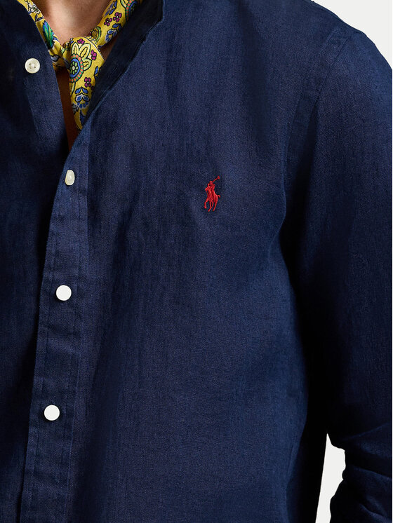 Polo Ralph Lauren Polo Ralph Lauren Košulja 710968925002 Tamnoplava Slim Fit