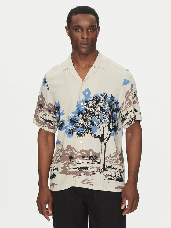 BOSS BOSS Särk 50538250 Beež Regular Fit