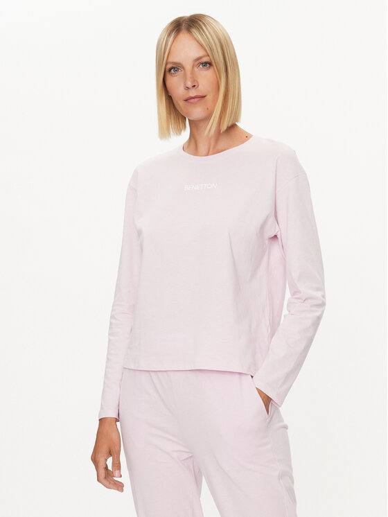 United Colors Of Benetton Cămașă pijama 30963M04S Roz Regular Fit ...